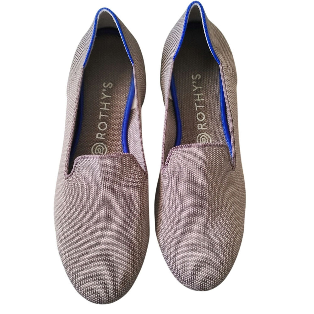 Rothy's The Loafer Women's 9.5 Taupe Brown Washable Knit Flats